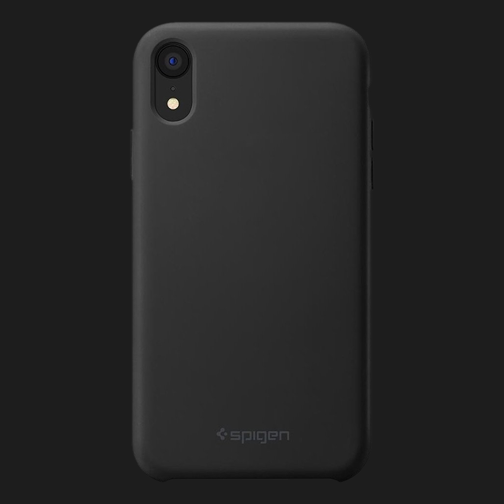 Чохол Spigen Silicone Fit для iPhone XR (Black)